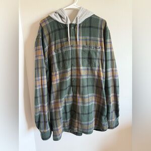 Vans Green and Blue Plaid Shirt